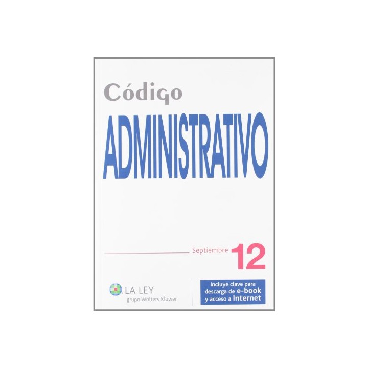 CÓDIGO ADMINISTRATIVO 2012